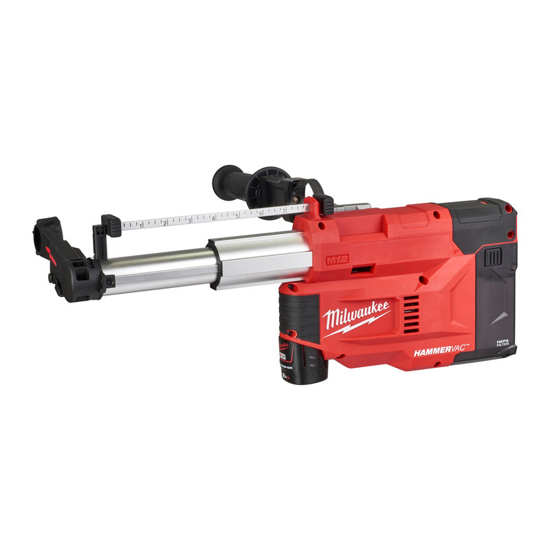 Milwaukee M12 UDEL-201B Universal SDS Dust Extractor 1 x 2.0Ah