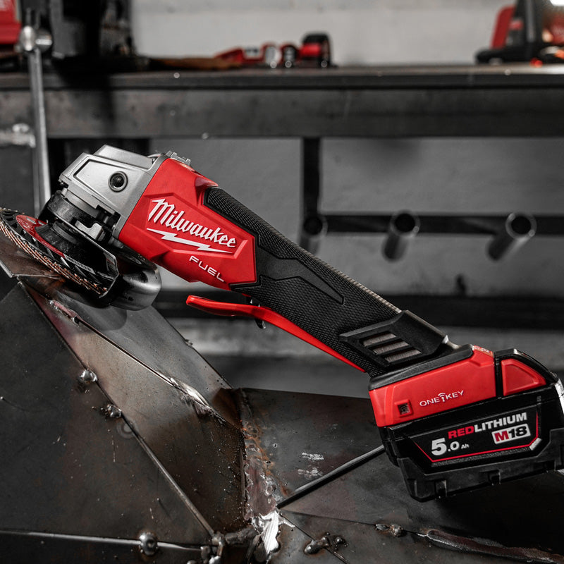 Milwaukee M18 FUEL ONE-KEY 115mm Angle Grinder 2 x 5.5Ah