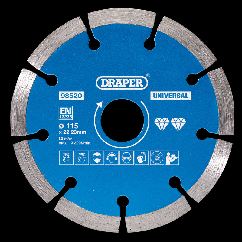 Draper 115mm 600W & 230mm 2100W Angle Grinder Twin Pack 230V