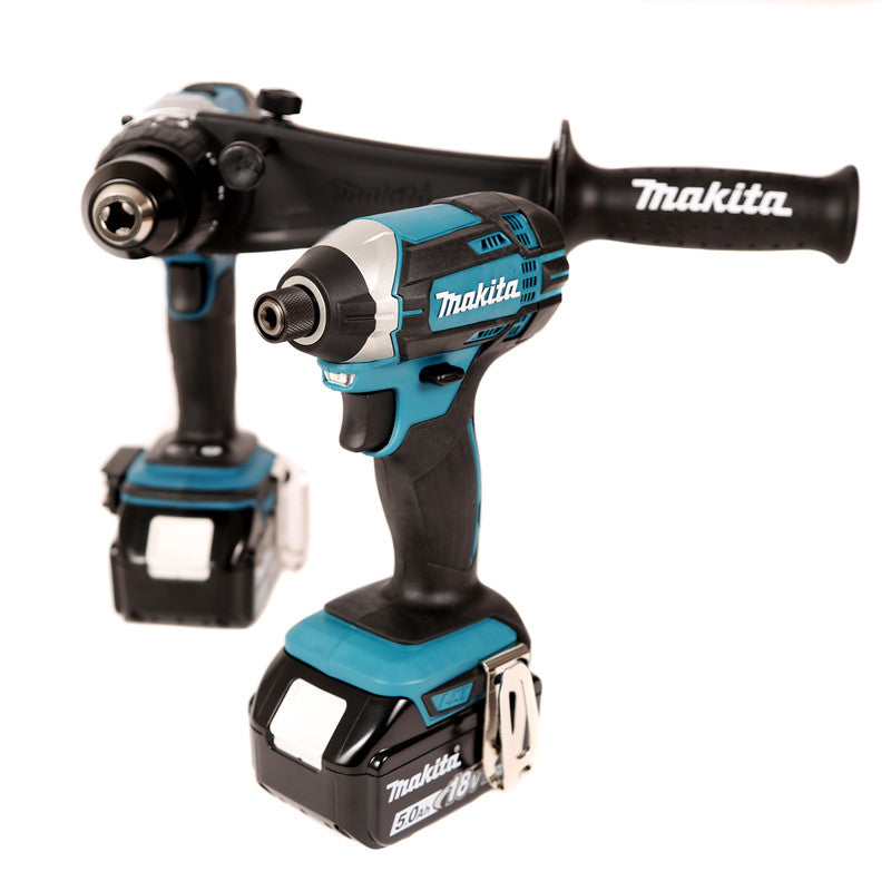 Makita DLX2145TJ 18V LXT Combi Drill & Impact Driver Twin Kit 2 x 5.0Ah