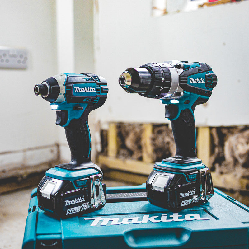 Makita DLX2145TJ 18V LXT Combi Drill & Impact Driver Twin Kit 2 x 5.0Ah