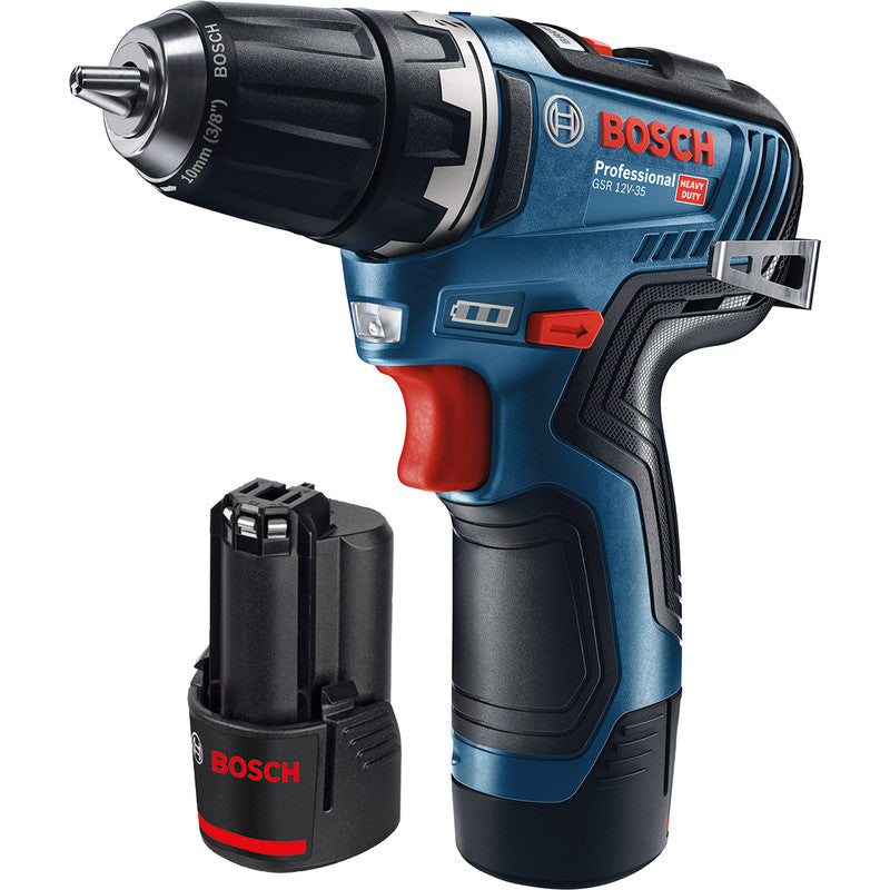 Bosch 12V Brushless Drill Driver GSR 12V-35 2 x 3.0Ah
