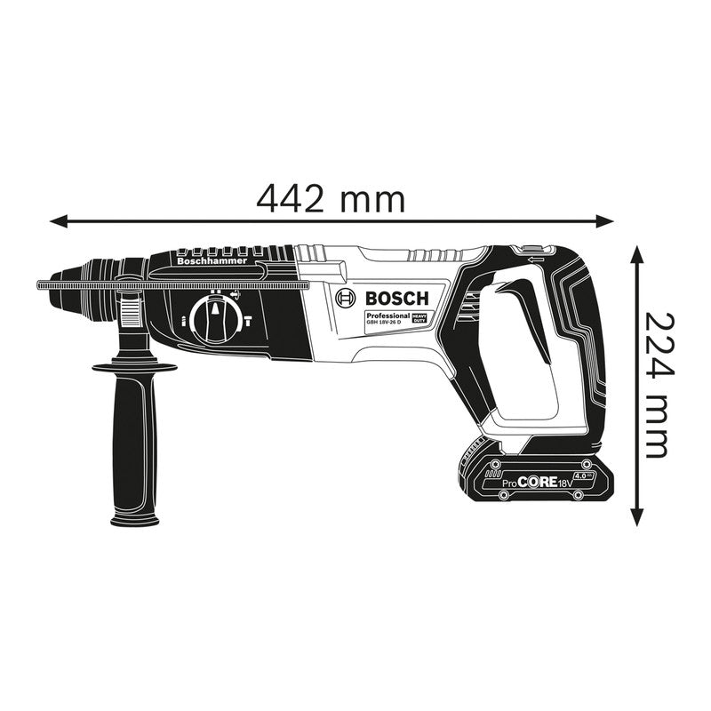 Bosch 18V Brushless SDS-Plus Hammer Drill GBH 18V-26 Body Only