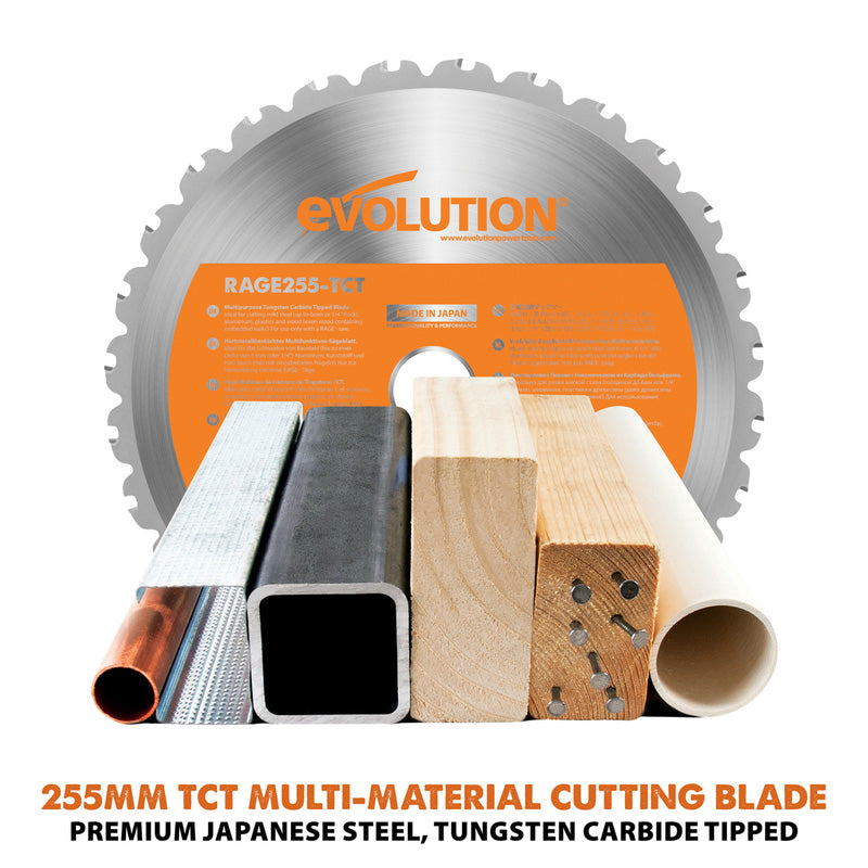 Evolution Rage 5-S 255mm Multi-Material Table Saw 230V