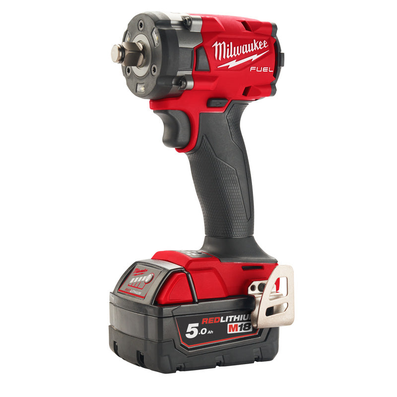 Milwaukee M18 FIW2F38-502X Gen 3 FUEL Impact Wrench with 3/8" Friction Ring 2 x 5.0Ah