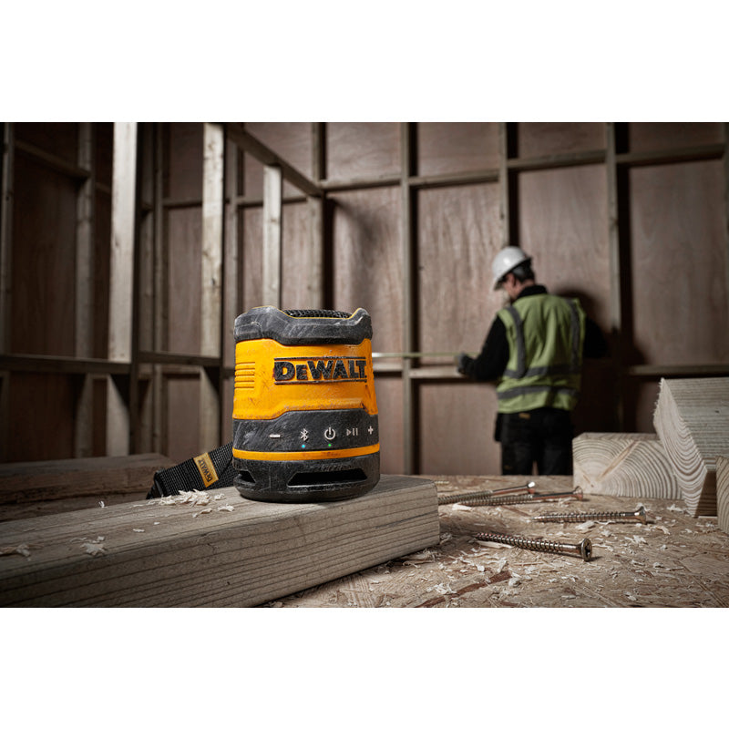 DeWalt Rechargeable USB-C Compact Bluetooth Speaker 3.6V