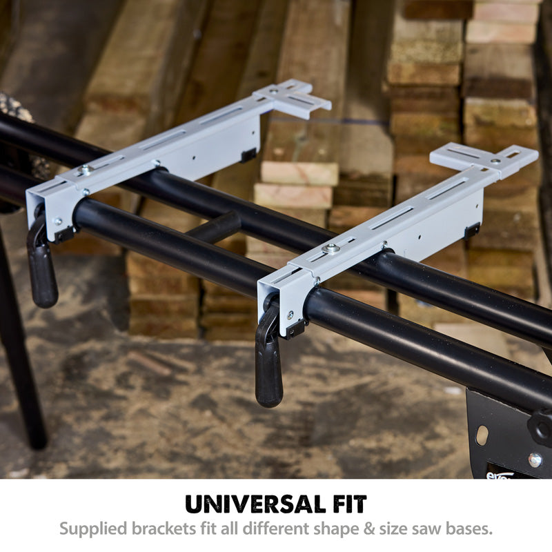 Evolution Compact Folding Mitre Saw Stand Plus with Extendable Arms