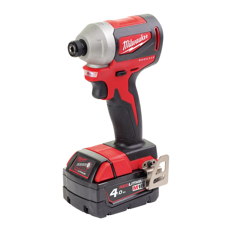 Milwaukee M18CBLID-402C Compact Brushless Impact Driver 2 x 4.0Ah