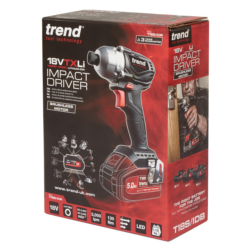 Trend T18S/IDB 18V Cordless Brushless Impact Driver Body Only