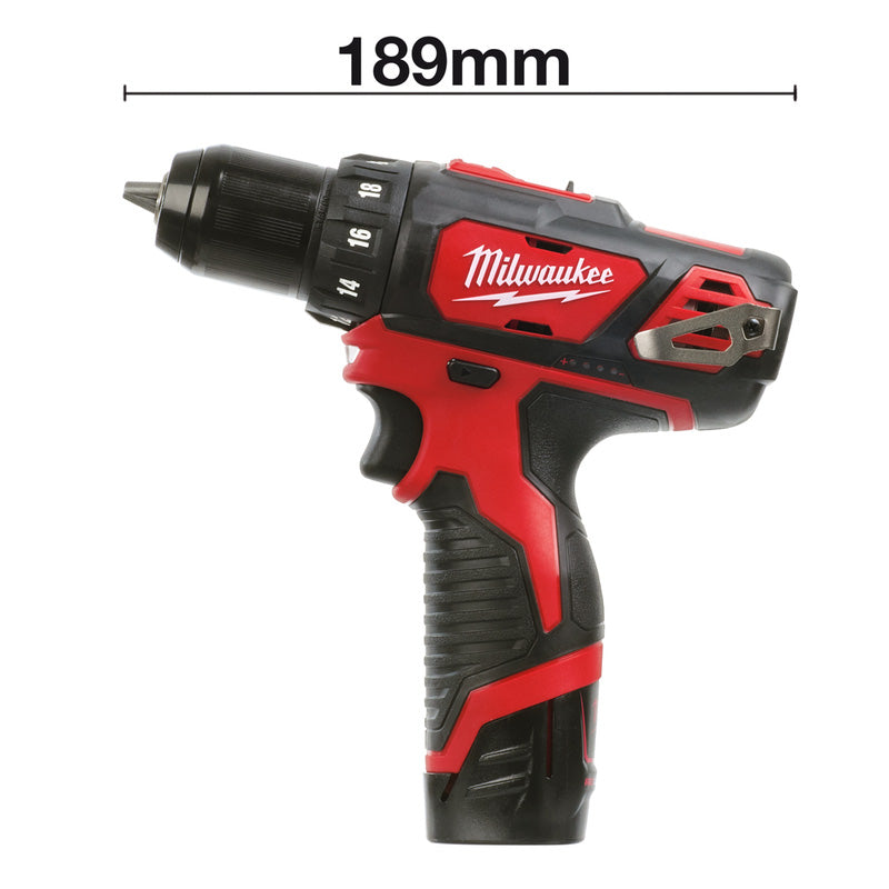 Milwaukee M12 Sub Compact Drill Driver 2 x 2.0Ah