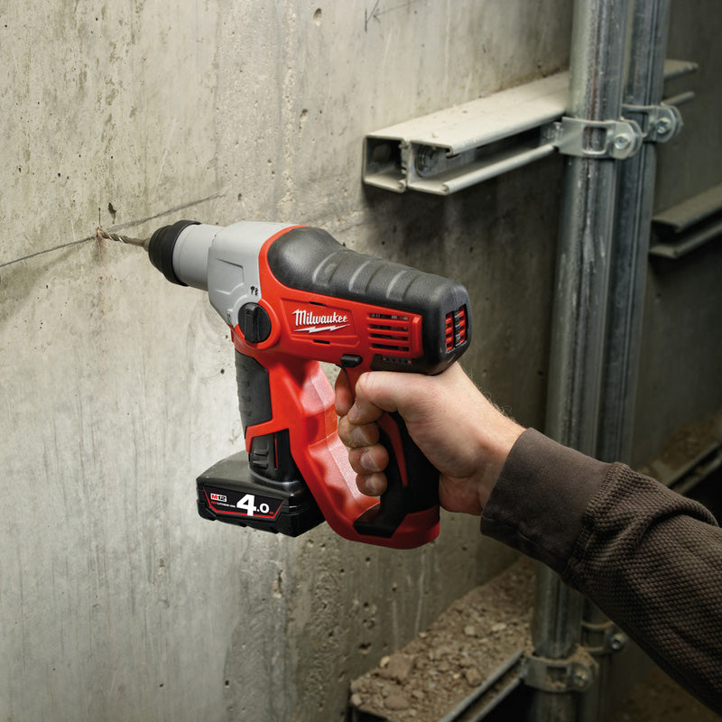 Milwaukee M12 Compact SDS 2 Mode Hammer 2 x 4.0Ah