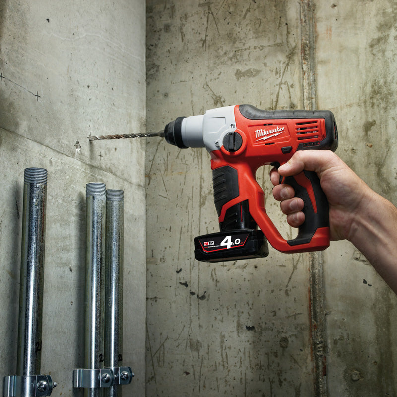 Milwaukee M12 Compact SDS 2 Mode Hammer 2 x 4.0Ah