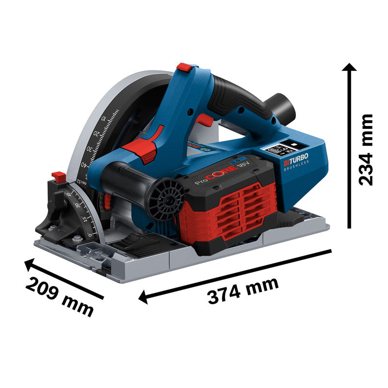 Bosch 18V BI Turbo Brushless 140mm Plunge Saw GKT 18V-52 GC 2 x 5.5Ah