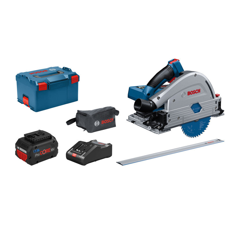 Bosch 18V BI Turbo Brushless 140mm Plunge Saw GKT 18V-52 GC 2 x 5.5Ah