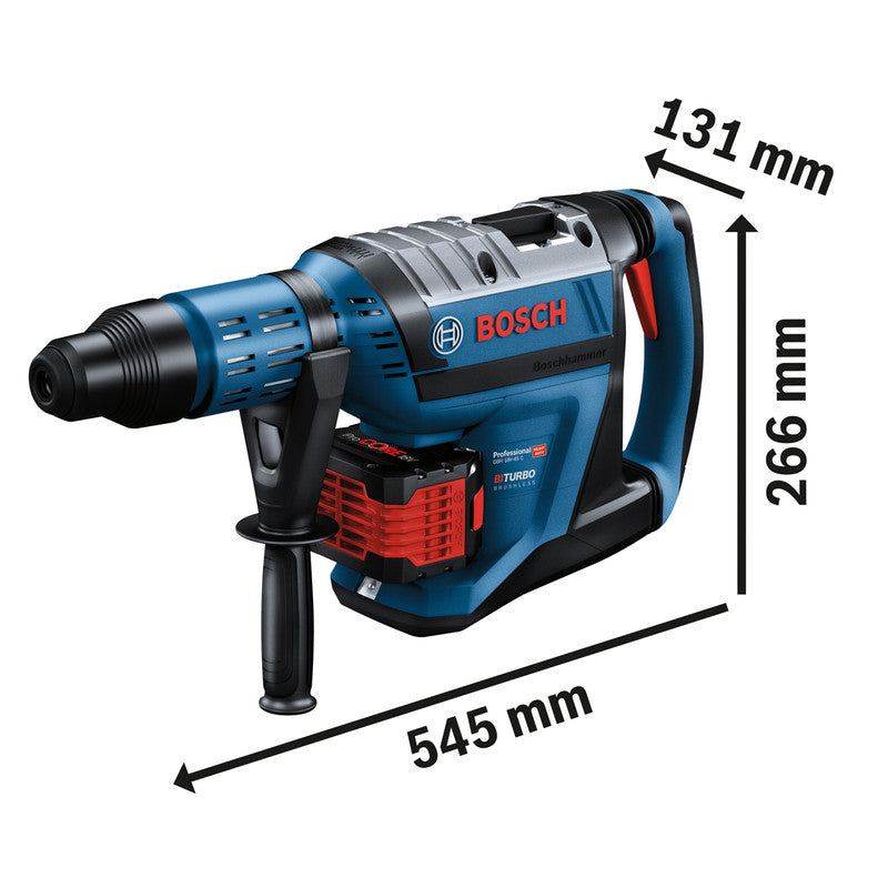 Bosch 18V Bi Turbo Brushless SDS Max Hammer Drill GBH18V-45 C 2 x 12.0Ah