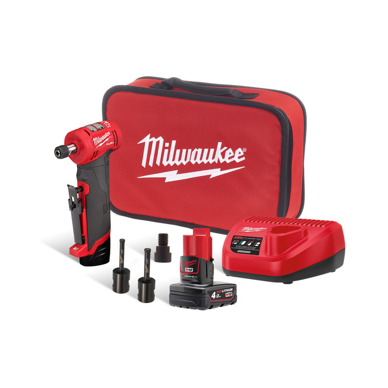 Milwaukee M12 FUEL Angled Die Grinder 1 x 4.0Ah & 1 x 2.0Ah
