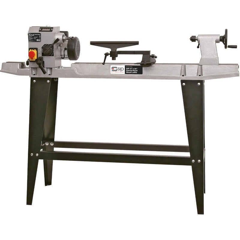 SIP 12 x 36" 550W Floor Standing Cast Iron Wood Lathe 230V