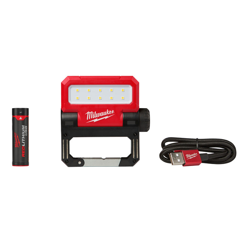 Milwaukee L4FFL-301 REDLITHIUM USB Rechargeable Folding Flood Light 1 x 3.0Ah