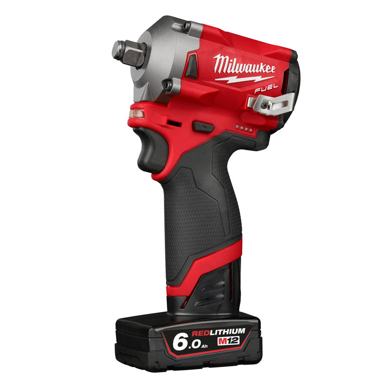 Milwaukee M12 FIWF12-622X FUEL 1/2" Impact Wrench with Friction Ring 1 x 6.0Ah, 1 x 2.0Ah