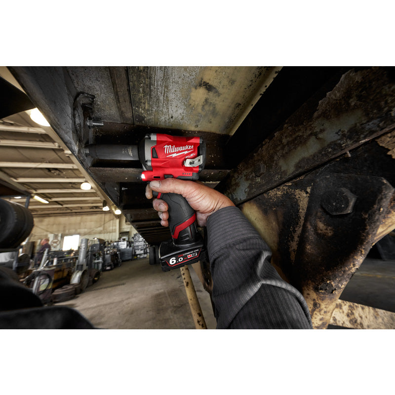 Milwaukee M12 FIWF12-622X FUEL 1/2" Impact Wrench with Friction Ring 1 x 6.0Ah, 1 x 2.0Ah