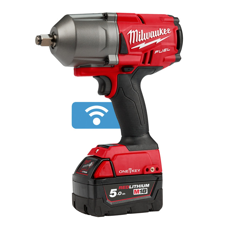 Milwaukee M18 ONEFHIWF12-502X ONE-KEY FUEL High Torque 1/2" Impact Wrench with Friction Ring 2 x 5.0Ah