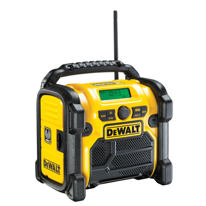 DeWalt  DCR020-GB 18V XR Compact Digital DAB Radio 240V/14.4V/18V