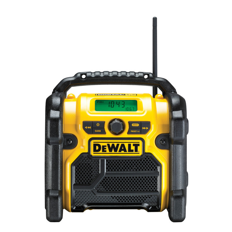DeWalt  DCR020-GB 18V XR Compact Digital DAB Radio 240V/14.4V/18V