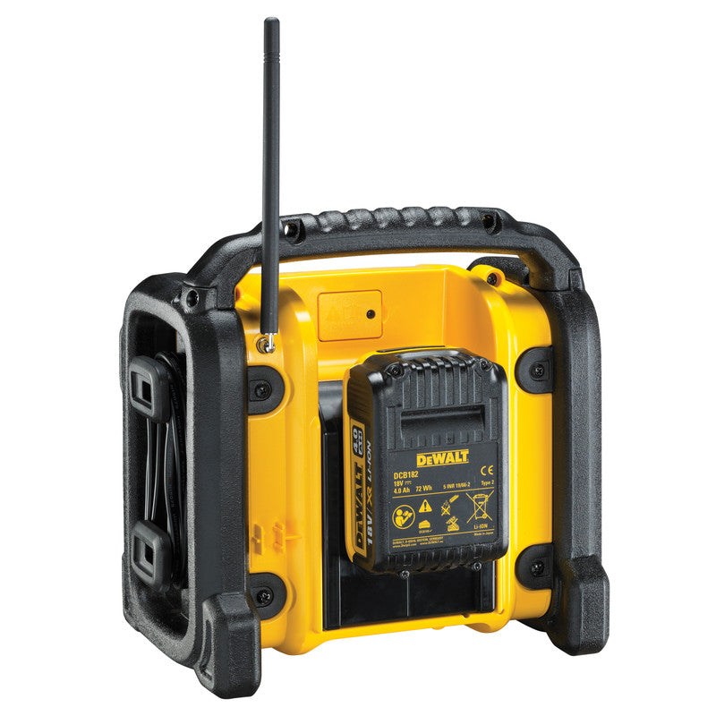 DeWalt  DCR020-GB 18V XR Compact Digital DAB Radio 240V/14.4V/18V