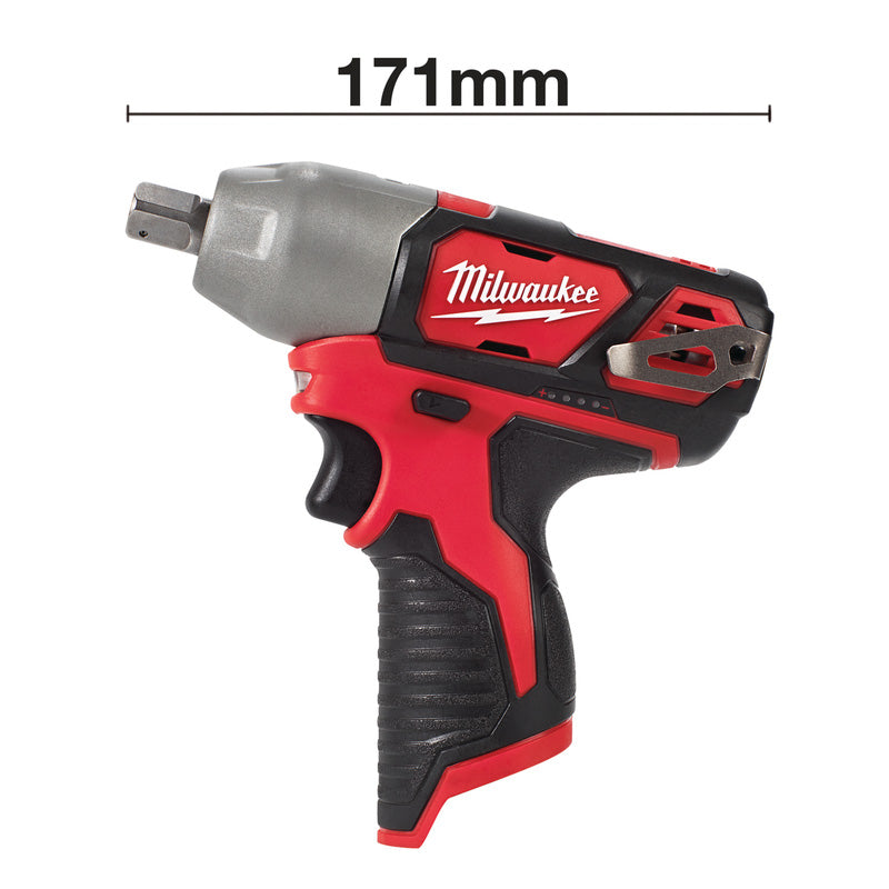 Milwaukee M12 BIW38-0 Sub Compact 3/8" Impact Wrench with Friction Ring Body Only