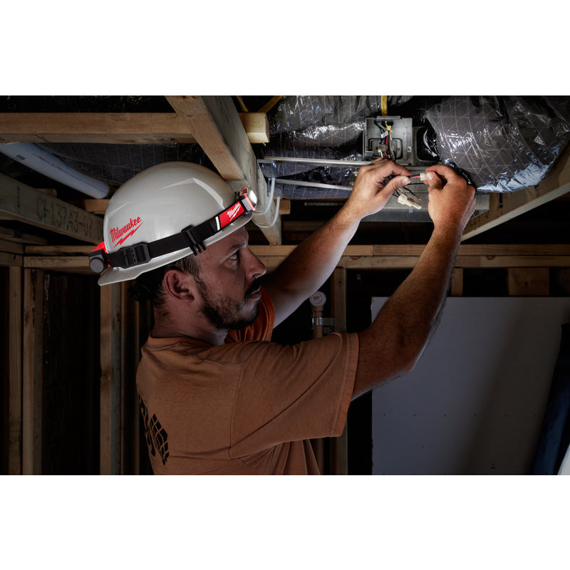 Milwaukee L4HLRP-301 REDLITHIUM USB Rechargable Hard Hat Headlamp Light 1 x 3.0Ah