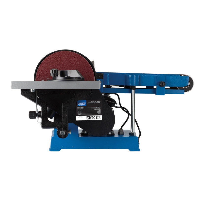 Draper 750W 6" Belt & 9" Disc Sander With Stand 230V