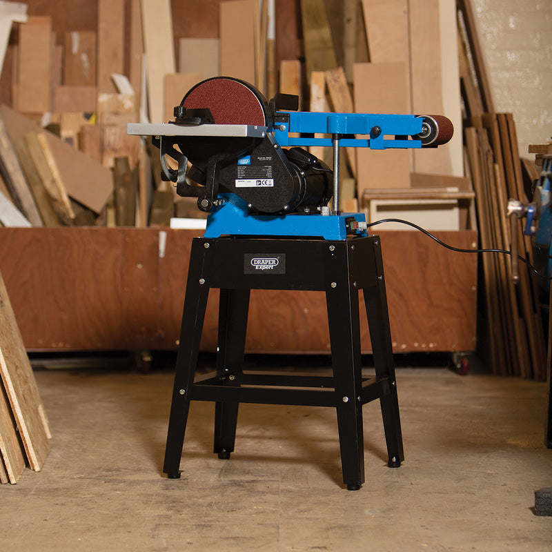 Draper 750W 6" Belt & 9" Disc Sander With Stand 230V