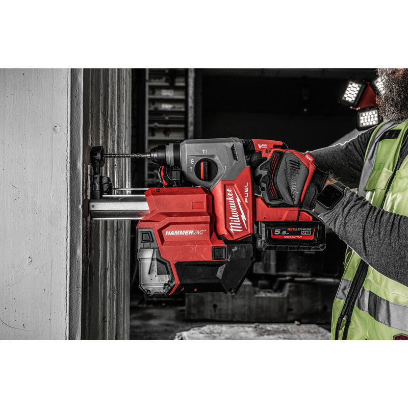Milwaukee M18 FDDEXL-0 Dedicated Dust Extraction for 30mm SDS-plus Hammers Body Only