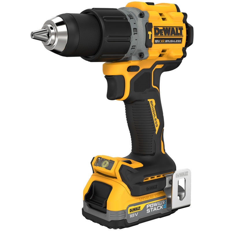 DeWalt Powerstack 18V XR Brushless Combi Drill Kit 2 x Batteries