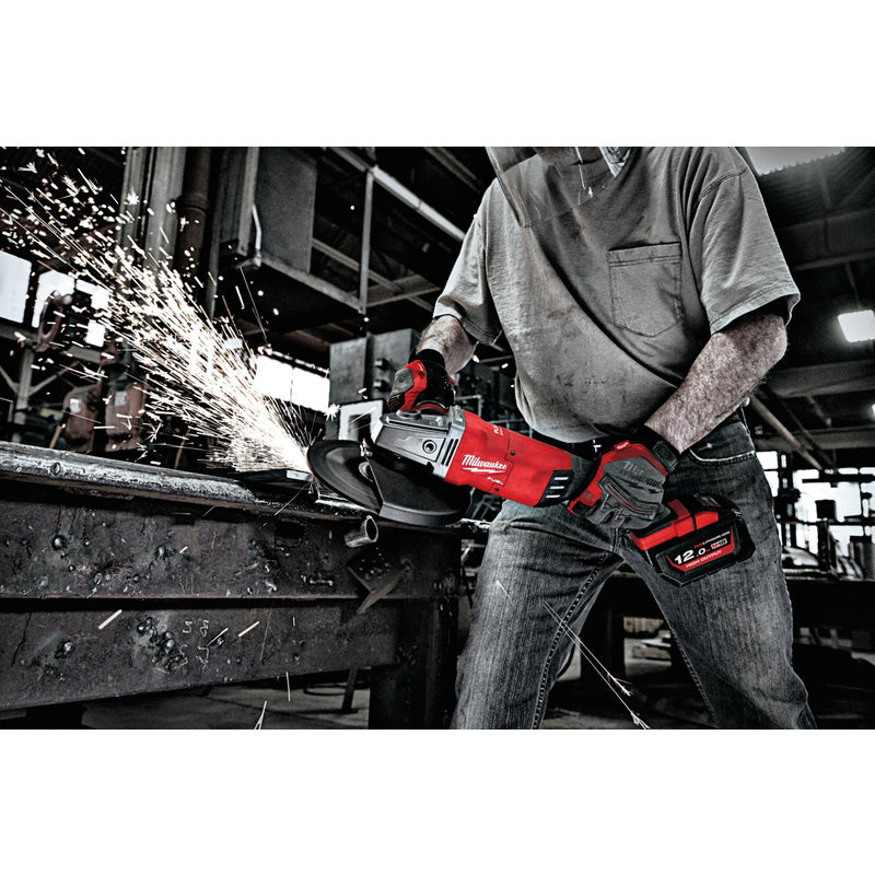 Milwaukee M18 FUEL 230mm Angle Grinder with Paddle Switch 1 x 12.0Ah