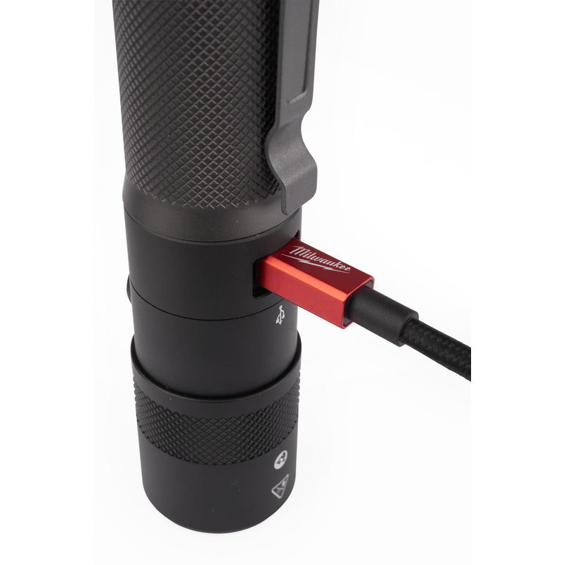 Milwaukee L4TMLED-301 REDLITHIUM USB Rechargeble 1100L Twist Focus Light 1 x 3.0Ah