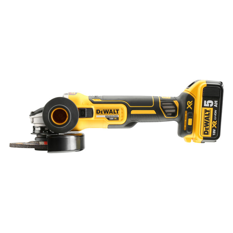 DeWalt DCG405P2-GB 18V Li-Ion XR Brushless 125mm Angle Grinder 2 x 5.0Ah