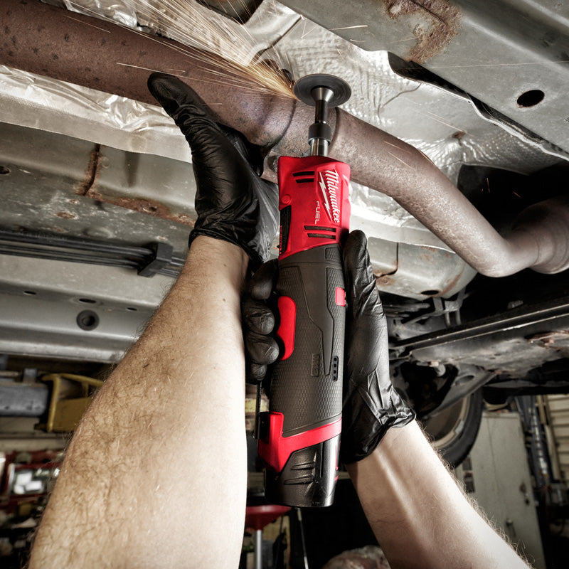 Milwaukee M12 FUEL Straight Die Grinder 1 x 4.0Ah & 1 x 2.0Ah