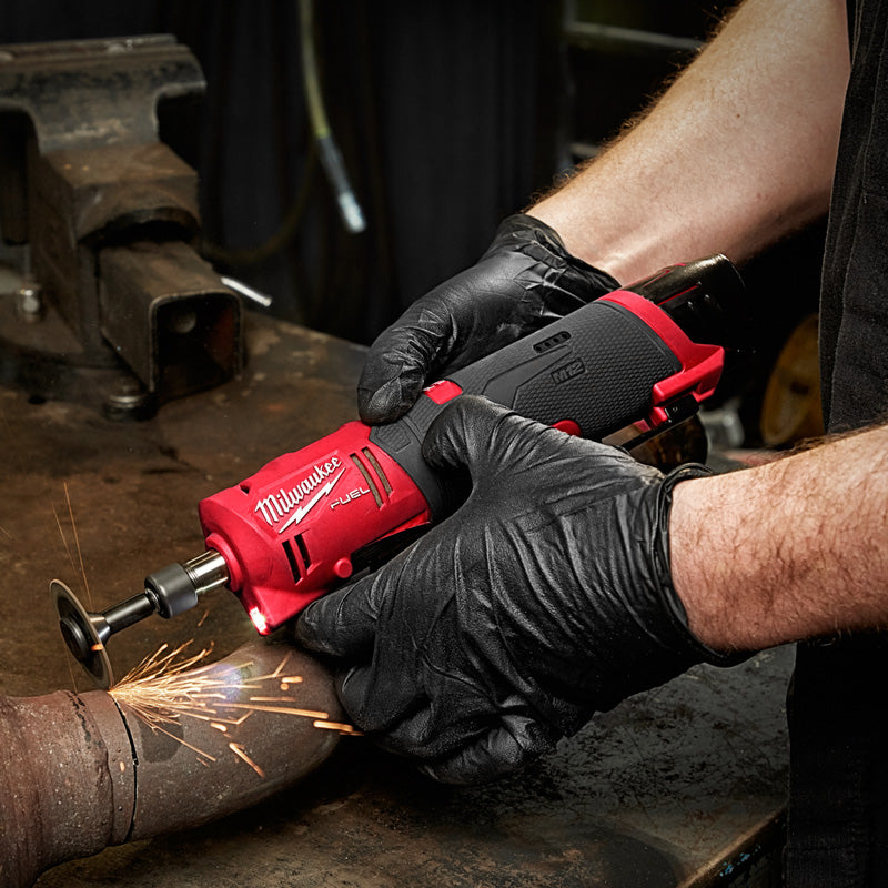 Milwaukee M12 FUEL Straight Die Grinder 1 x 4.0Ah & 1 x 2.0Ah