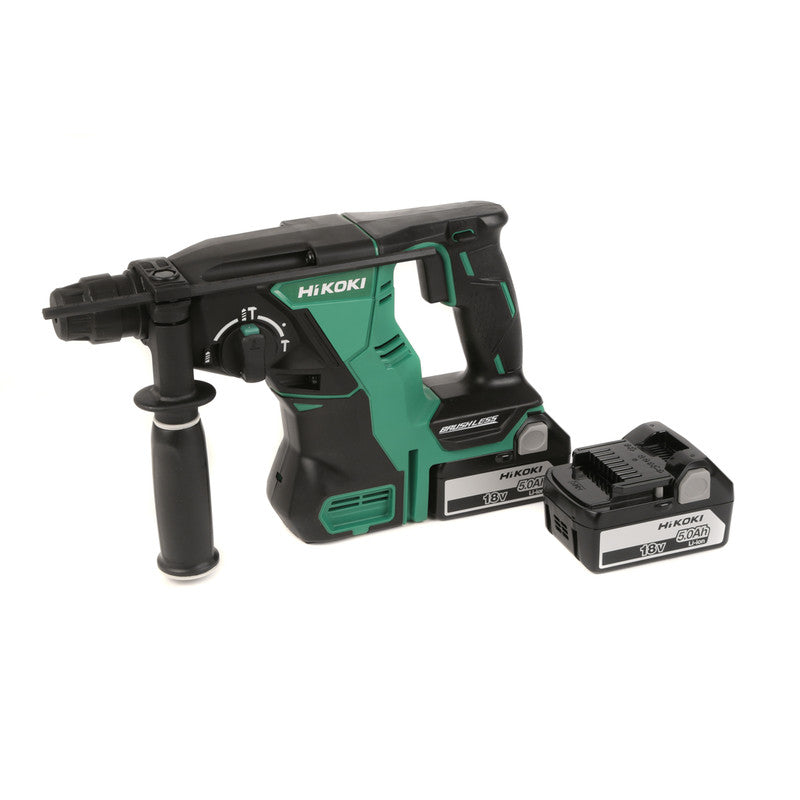 Hikoki 18V Cordless Brushless SDS Plus Hammer Drill 2 x 5.0Ah