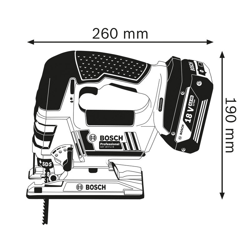 Bosch 18V Jigsaw Body GST 18V-LI B Body Only