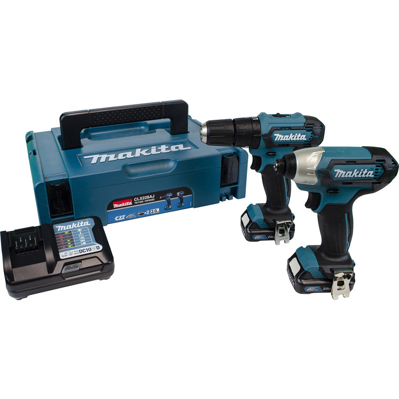 Makita CXT 12V Max Combi Drill & Impact Driver Kit 2 x 2.0Ah