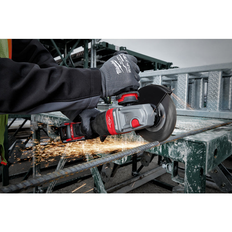 Milwaukee M18 FHSAG125XPDB-552X FUEL 125mm Braking High Performance Angle Grinder with Paddle Switch 2 x 5.5Ah