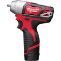 Milwaukee M12 BIW14-202C Sub Compact 1/4" Impact Wrench with Friction Ring 2 x 2.0Ah