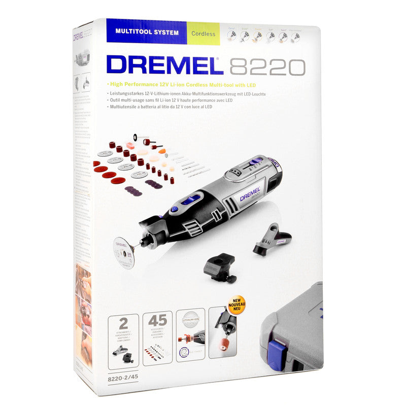 Dremel 8220-2 45 Piece 12V Rotary Multi-Tool Kit 1 x 2.0Ah