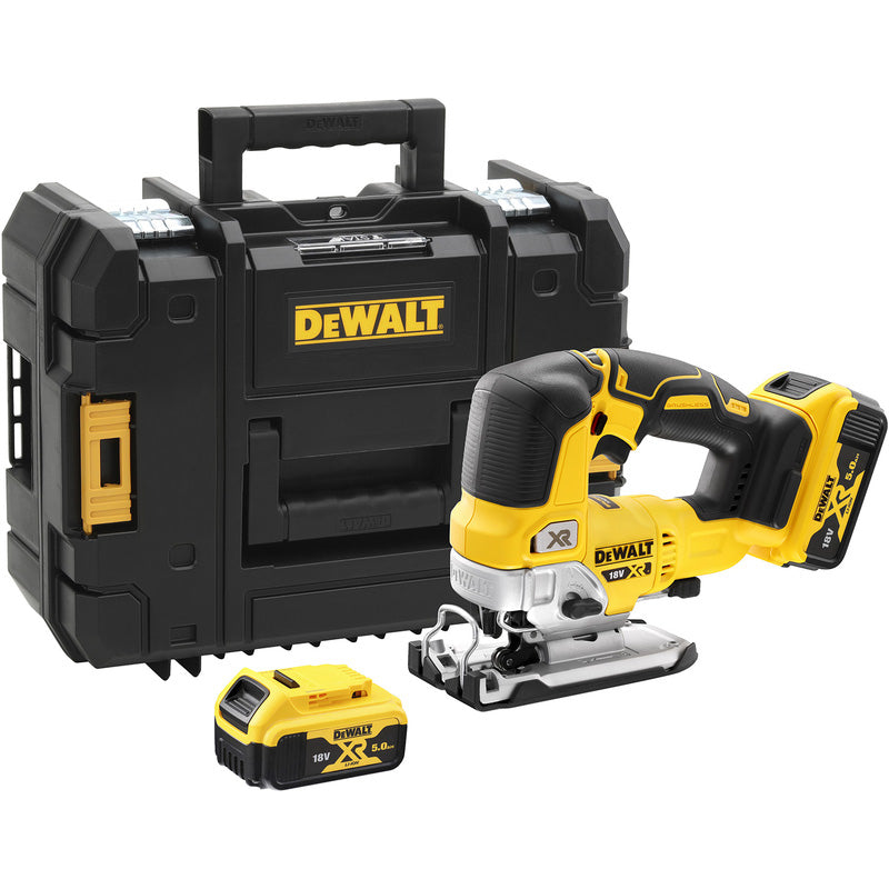 DeWalt 18V XR Brushless Top Handle Jigsaw 2 x 5.0Ah