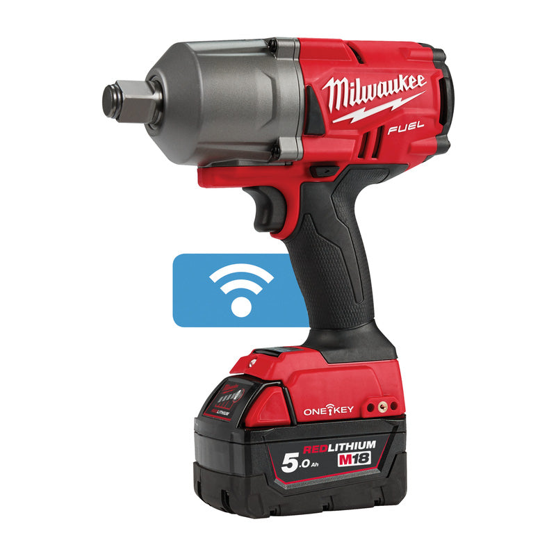 Milwaukee M18 ONEFHIWF34-502X ONE-KEY FUEL High Torque 3/4" Impact Wrench with Friction Ring 2 x 5.0Ah